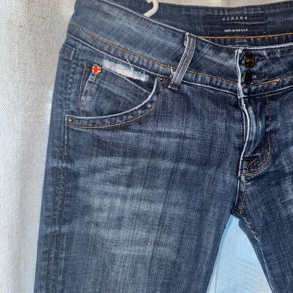 Hudson Jeans Blue Flare leg jeans. Low rise. Size 28 x 30” long. - Picture 5 of 7